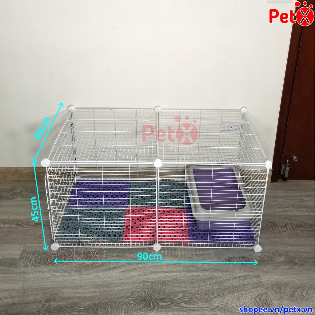 Chuồng mèo lắp ghép PetT có cửa lớn để lấy khay vệ sinh dễ dàng CM55-Z-121-505