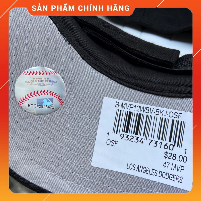 Mũ Nón 47brand x MLB Logo P Form Cứng Xuất Xịn Kèm Hình Thật