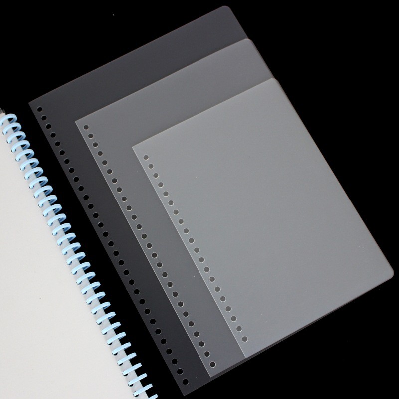 Binder thanh còng nhựa làm sổ, kẹp tài liệu đường kính bìa màu A5 B5 A4 30 lỗ