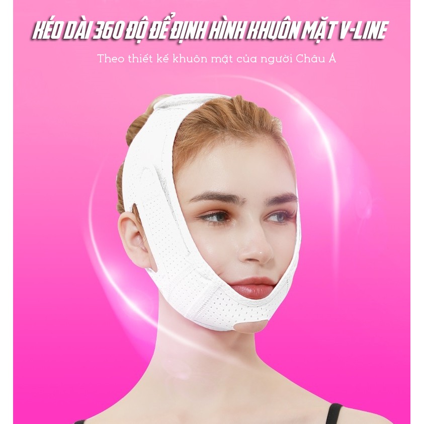[Kèm Quà Tặng] Đai Điều Chỉnh Nâng Cơ Thon Gọn Mặt V-line Mask Cao Cấp