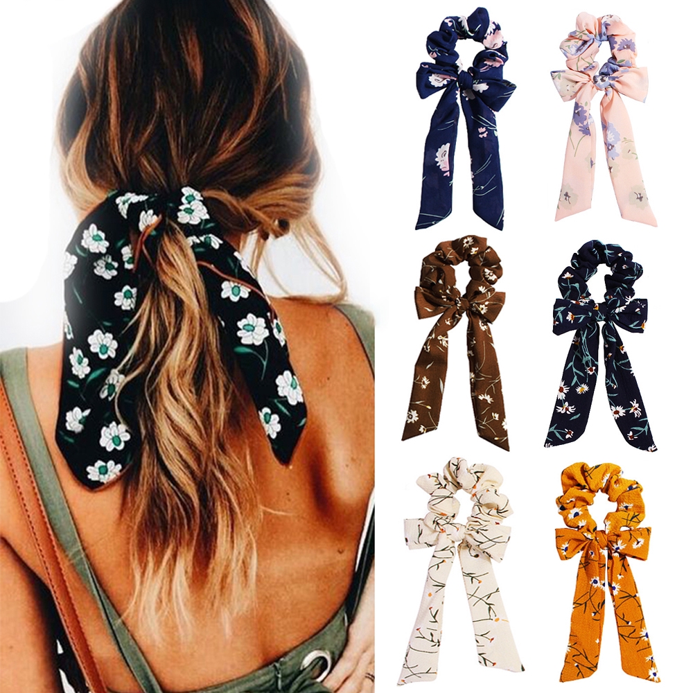 Dây thun buộc tóc đuôi ngựa thắt nơ dễ thương dành cho bé gái