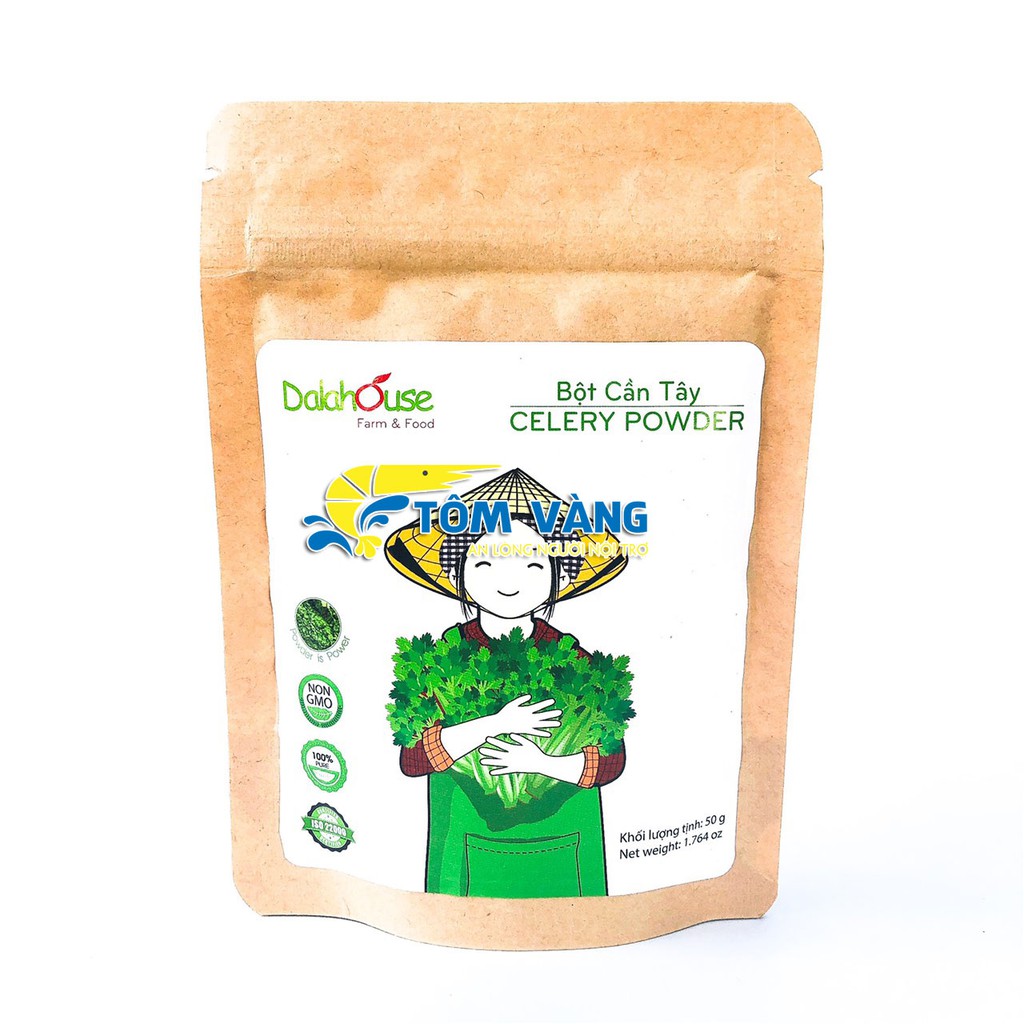 Bột rau củ Dalahouse 50g - Bột rau củ sấy lạnh - Tôm Vàng