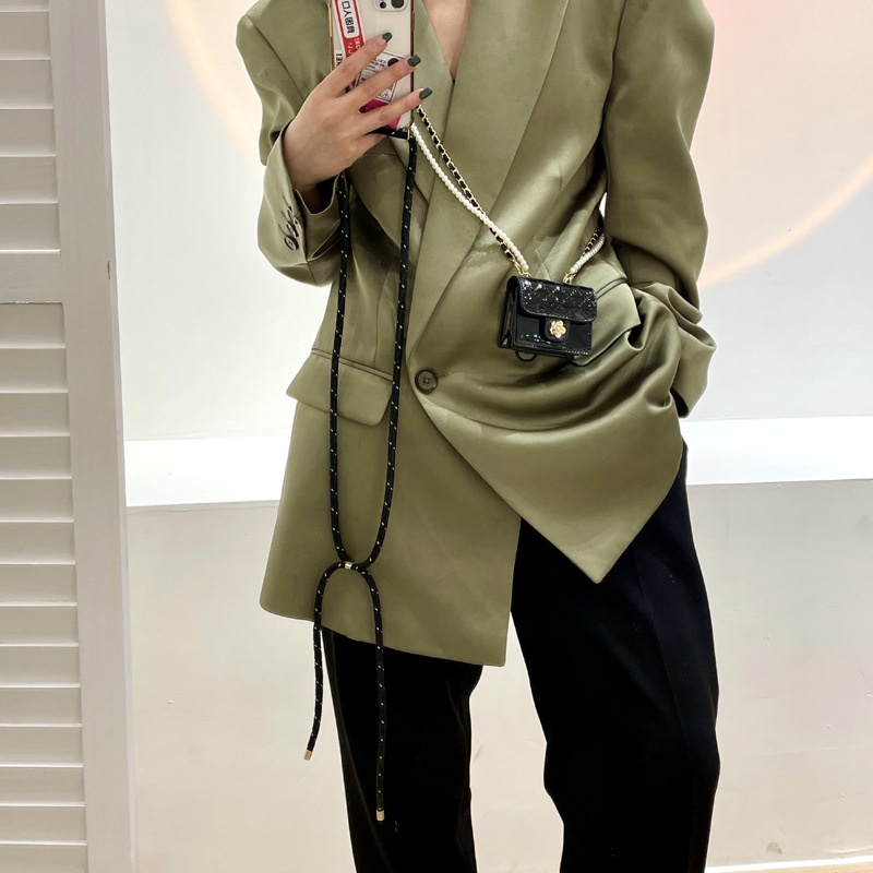 Túi Đeo Chéo Mini Hình Vuông Đính Ngọc Trai Phong Cách Thời Trang Mới 2022