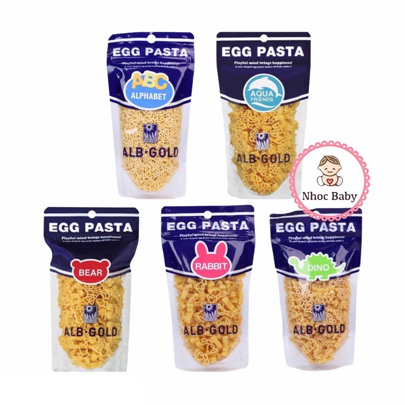 Nui trứng Egg Pasta ALB Gold Nhật 90gr cho bé 7m+