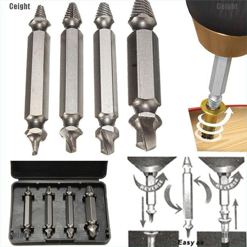 Bộ 4 Mũi Khoan Tháo Gỡ Ốc Vít Bị Hỏng
