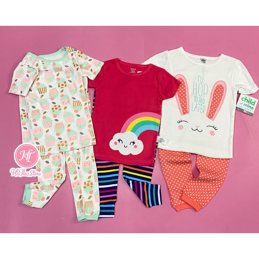 (Size 7-18kg) Đồ bộ dài phôm ôm C'4RT£R cho bé gái