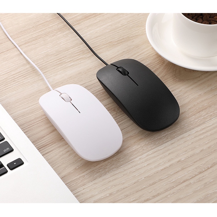 Chuột Máy Tính Có Dây Văn Phòng Cổng Usb Siêu Mỏng Nhẹ Cho LAPTOP / PC