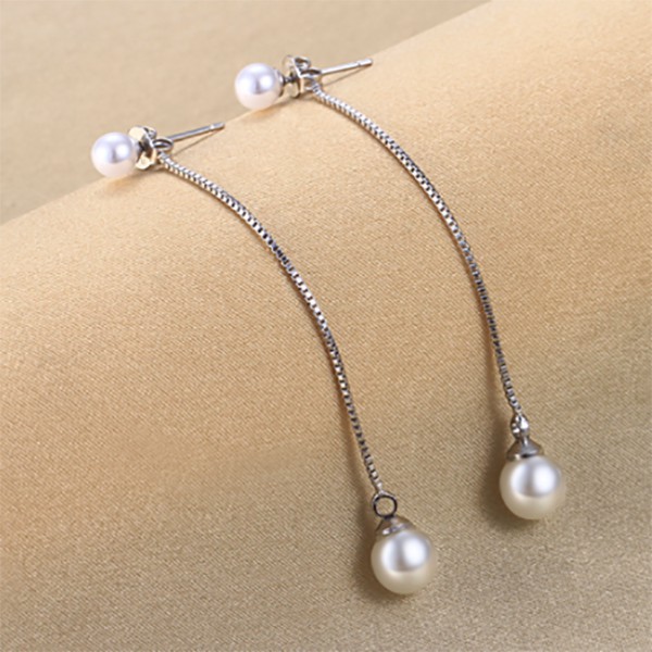 Bông tai Nữ hạt ngọc thả tòng teng thiết kế đơn giản XB-B23 - Bảo Ngọc Jewelry
