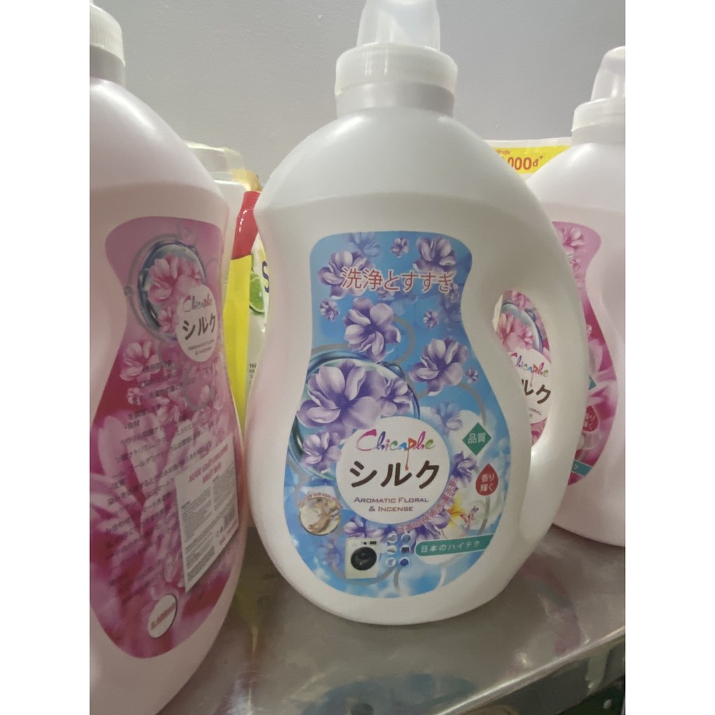 Nước giặt xả CHICAPHE Công Nghệ Nhật Bản siêu lưu hương,có chất kháng khuẩn,làm bền và sáng mầu quần áo