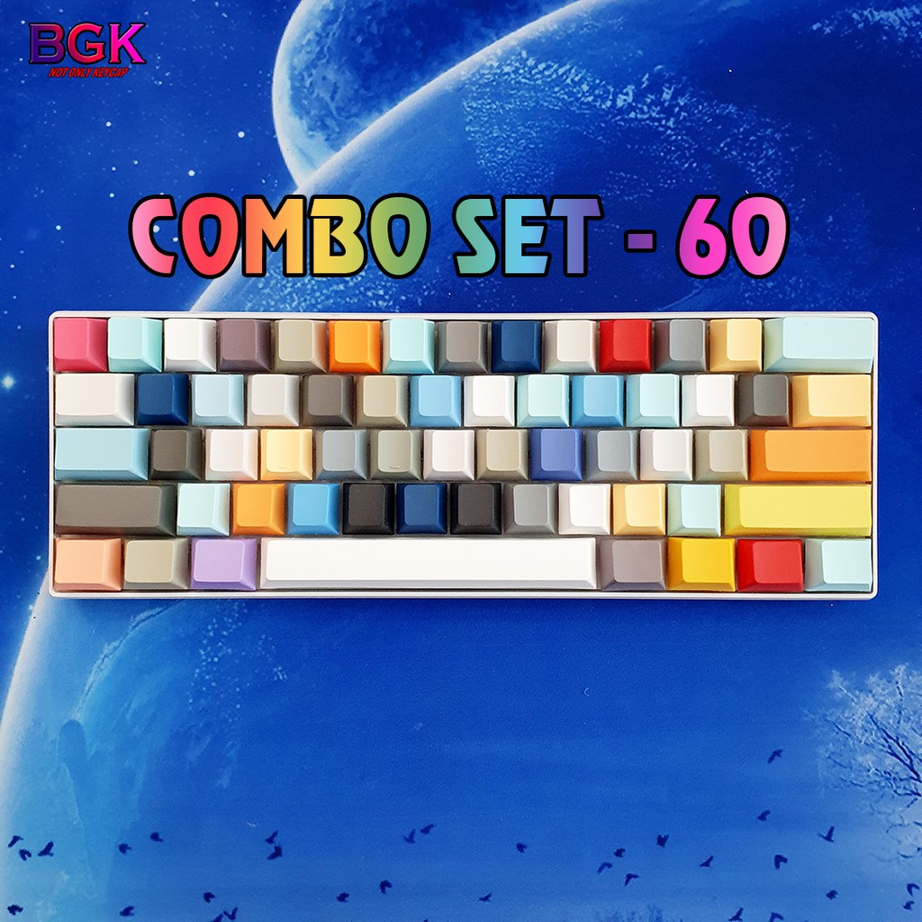 Bộ Combo Set keycap Cherry Blank PBT dày từ 60-68-87-98-104-108