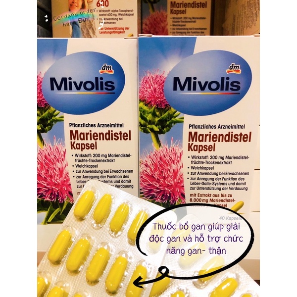 Bổ gan MIVOLIS MARIENDISTEL - Nội địa Đức