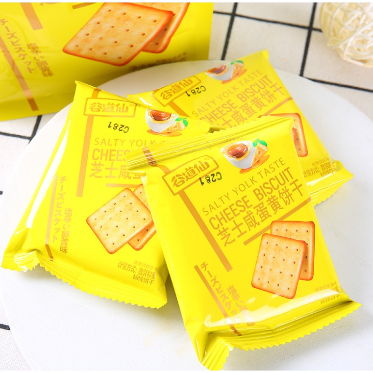 Bánh Quy Mặn 408g Vị Phô Mai và Trứng Muối
