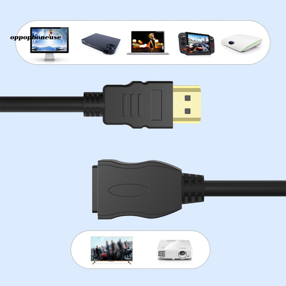 Cáp nối dài HDMI 0.3 / 0.5 / 1 / 1.5m mạ vàng chuyên dụng chất lượng cao
