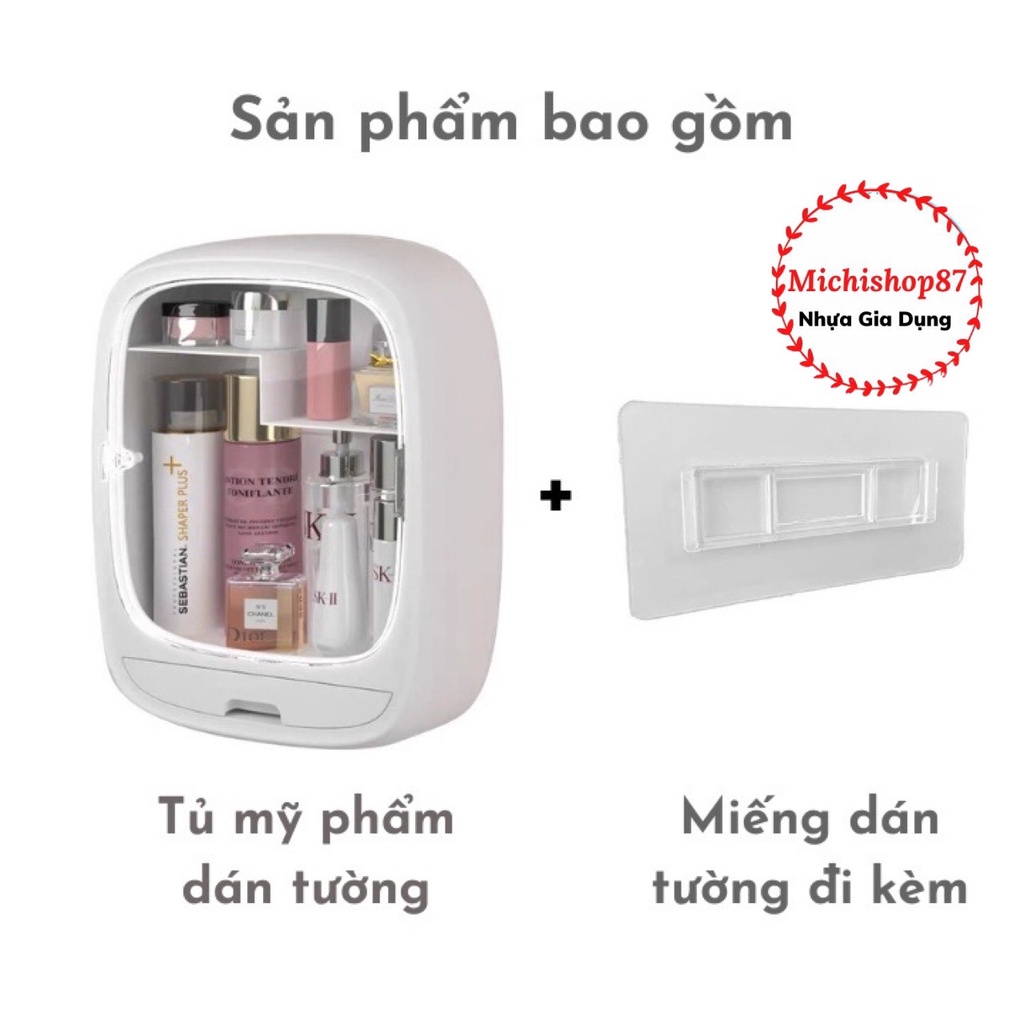 Kệ Đựng Mỹ Phẩm, Tủ Mỹ Phẩm Treo Tường Nhà Tắm Hokori Chống Nước Chịu Lực Tốt