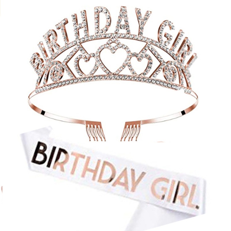 Flgo Băng Đô Đính Đá Hình Vương Miện Dự Tiệc Sinh Nhật Cho Nữ