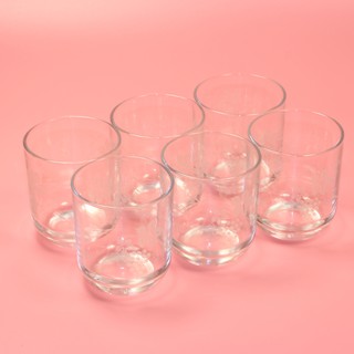 Bộ 6 cốc uống nước thủy tinh in hoa
