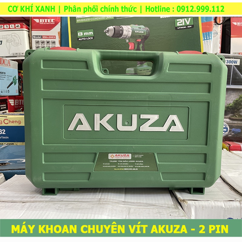 Máy khoan vít đầu 13mm AKUZA-K2 | Siêu Nhỏ Gọn Lực Siết Lớn 55Nm