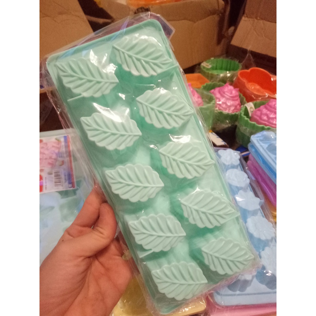 Khuôn làm rau câu, bánh da lợn, làm đá hình chiếc lá đẹp