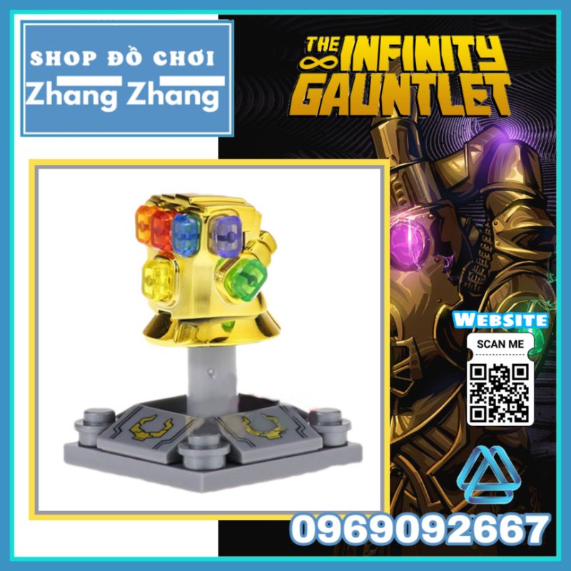 Đồ chơi Xếp hình Avengers Infinity War Gauntlet Găng tay Vô cực 24 đá Minifigures Xinh XH1344