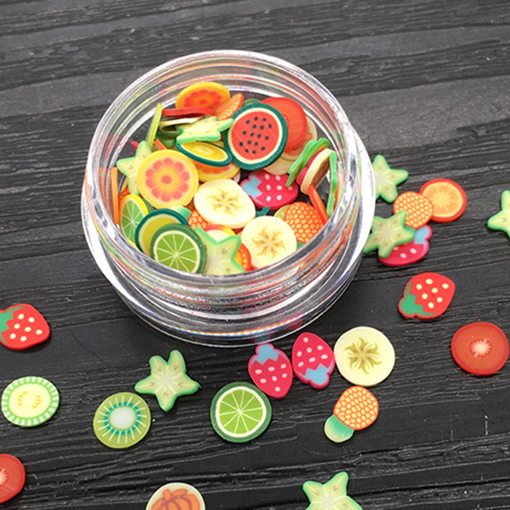 Miếng Đất Sét Polymer Đất Sét Polymer Tạo Hình Trái Tim / Cánh Hoa 3D Trang Trí Móng Nghệ Thuật DIY