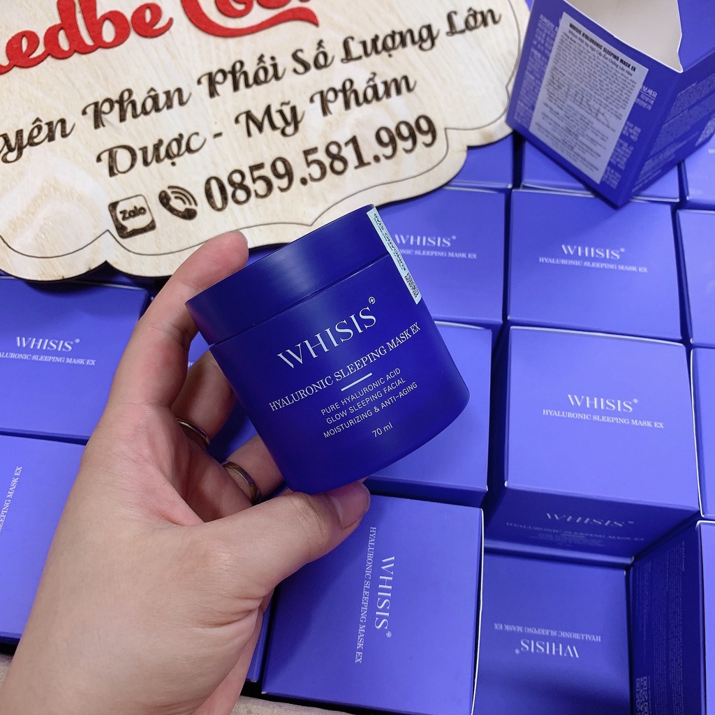 Mặt Nạ Ngủ Cấp Ẩm Chuyên Sâu Chống Lão Hóa WHISIS Hyaluronic Sleeping Mask EX - MP157 - MP158