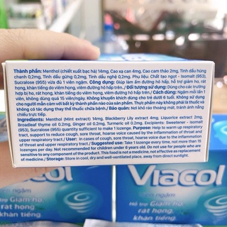 ✅Kẹo ngậm Viacol (Vỉ 4 viên)
