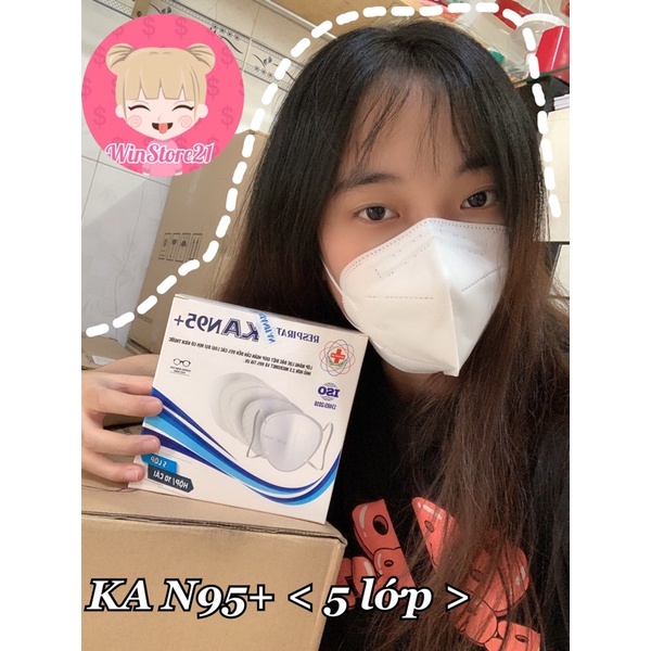 &lt;N95+&gt; Khẩu Trang Kháng Khuẩn 5 Lớp N95+ Cao Cấp Khánh An.