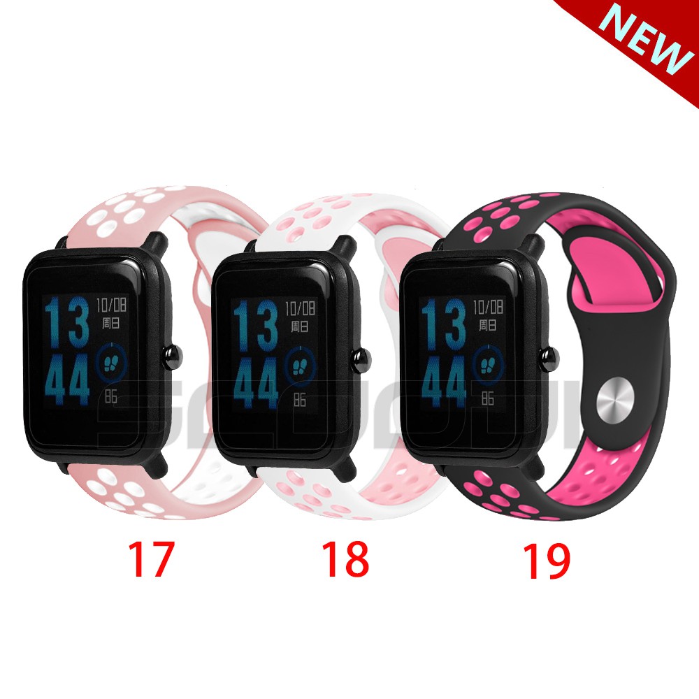 Dây Đeo Silicon Mềm 19 Màu Cho Đồng Hồ Thông Minh Xiaomi Huami Amazfit Bip 3 / Bip Lite S U pro Bit Pace Youth