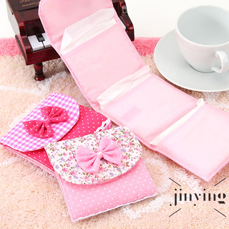 GETNOIVAS Túi đựng băng vệ sinh đa năng tiện dụng in họa tiết xinh xắn dành cho nữ