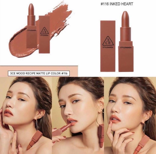 SON THỎI LÌ 3CE MOOD RECIPE MATTE LIP COLOR