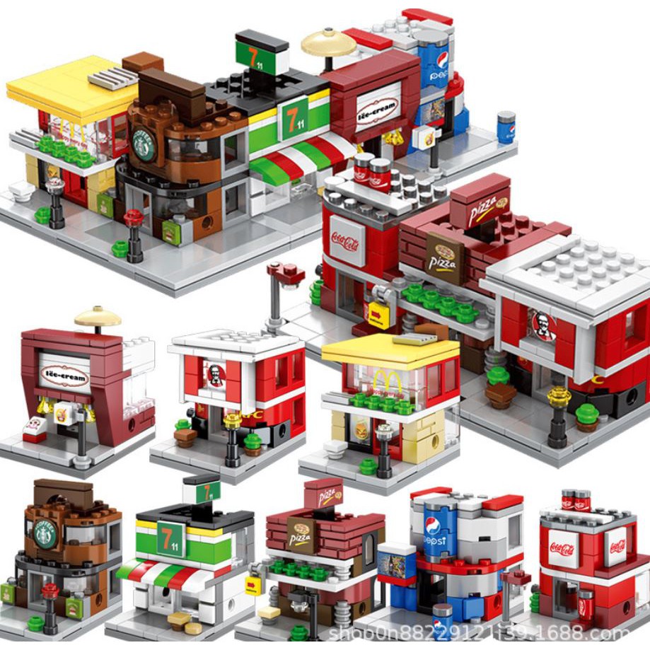 Xếp Hình Lego sem bo theo chủ đề đường phố ,hàng sẵn giao ngay nguyên hộp đủ mã 32 cửa hàng