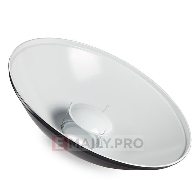 Chóa phản xạ - Beauty Dish QZ-55      WHITE  ///  SILVER