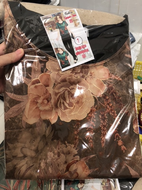 Đồ bộ áo gấm quần cotton xịn trung niên cao cấp