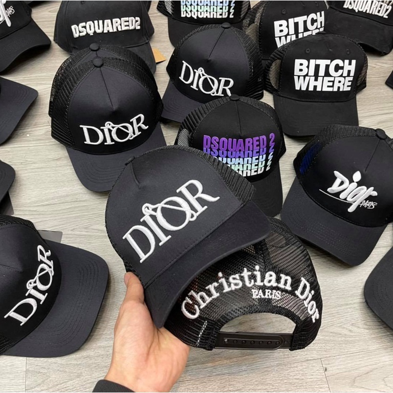Mũ Nam Nữ ⚡ FREESHIP ⚡ Nón Lưỡi Trai, Lưỡi Chai, Nón Kết Unisex Dior Logo Thêu Nổi – District 13