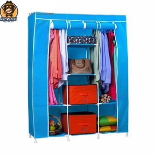 Tủ Vải Treo Quần Áo Nhiều Ngăn Thanh Long ECO-120 (120 x 42 x 160 cm) - 1992STORE