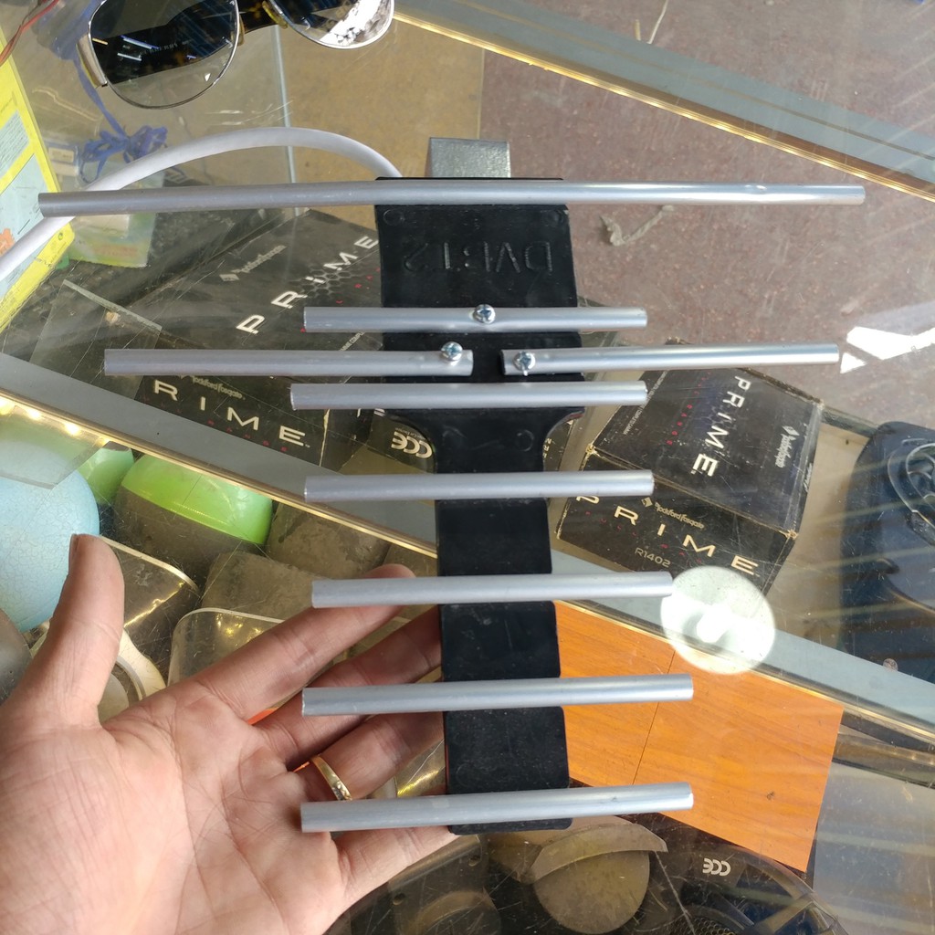 Ăng Ten Dvb T2 Nhôm Liền Dây Dài 12M Bắt Sóng Khoẻ Phải Để Xa Mái Tôn, Anten Tivi Cao Cấp-H2Pro Tech