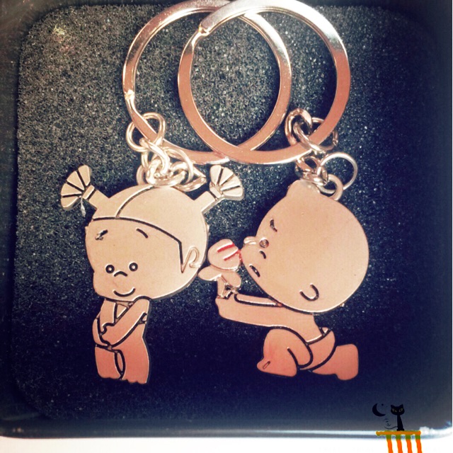 Móc khoá đôi (ảnh thật - mã 36)