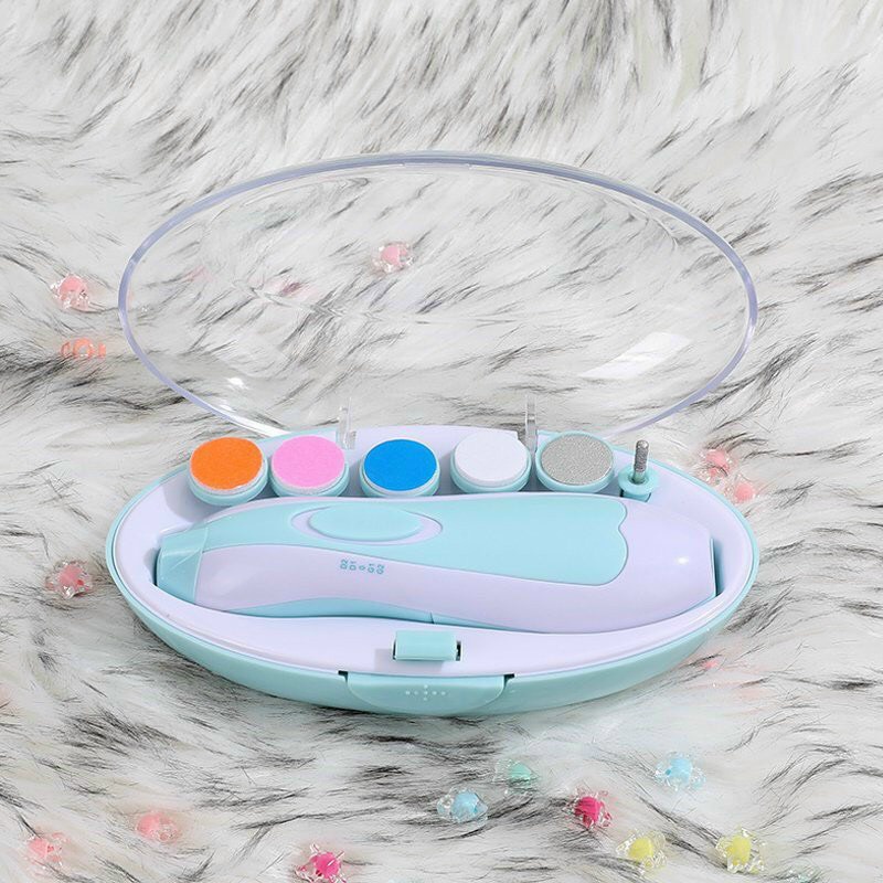 Máy cắt móng tay điện đa năng cho bé [Tặng kèm 2 pin AA]