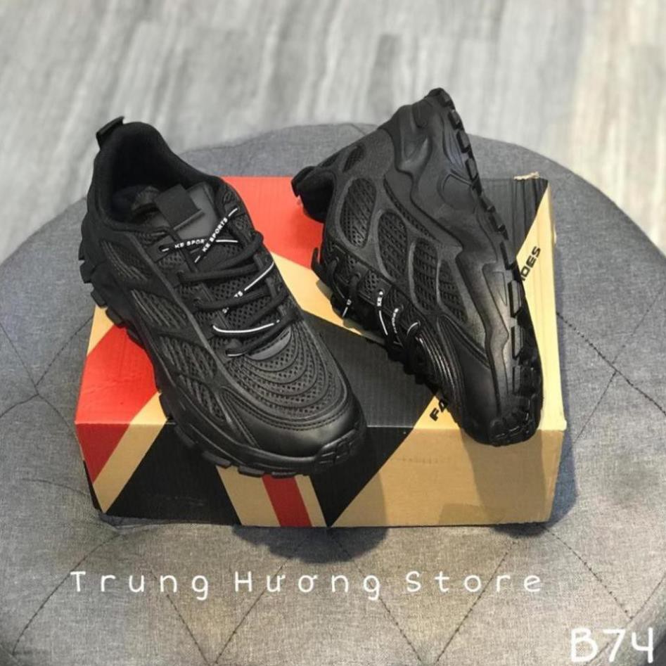 [Sale 3/3] Giày Nam Thể Thao Cao Cấp ⚡️𝐂𝐇𝐈́𝐍𝐇 𝐇𝐀̃𝐍𝐆⚡️ Trung Hương Fashion Sport Black B74 Sale 11 ' > :