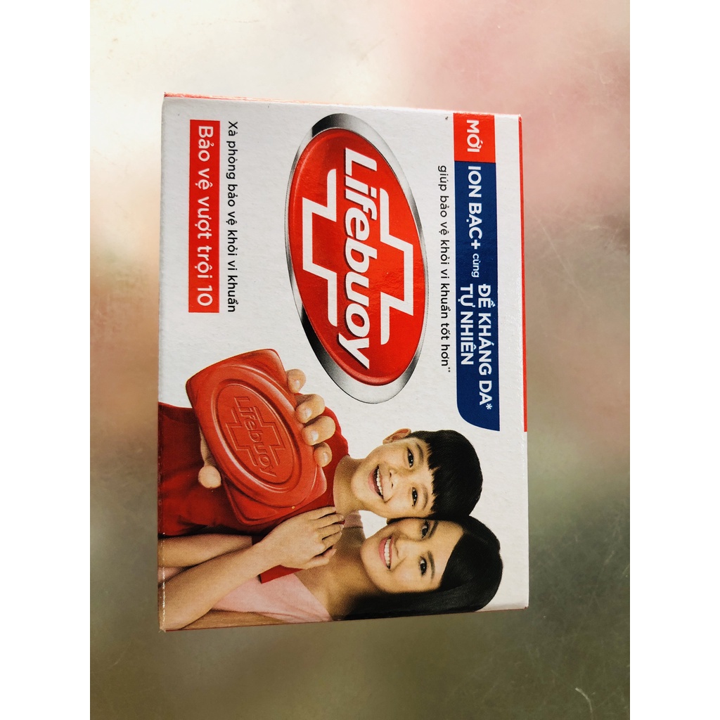 Xà bông cục Lifebuoy bảo vệ khỏi 99.9% vi khuẩn gây bệnh và chăm sóc da tự nhiên 90g