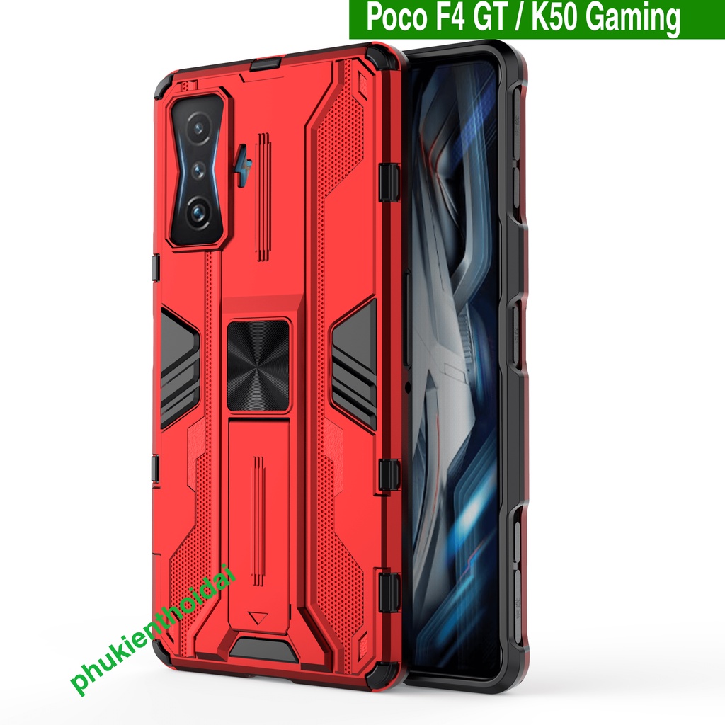 Ốp lưng Redmi K50 Gaming / Poco F4 GT Iron Man Ver 3 chống sốc chống va đập mạnh giá đỡ mặt lưng kiêm nhẫn hút ô tô