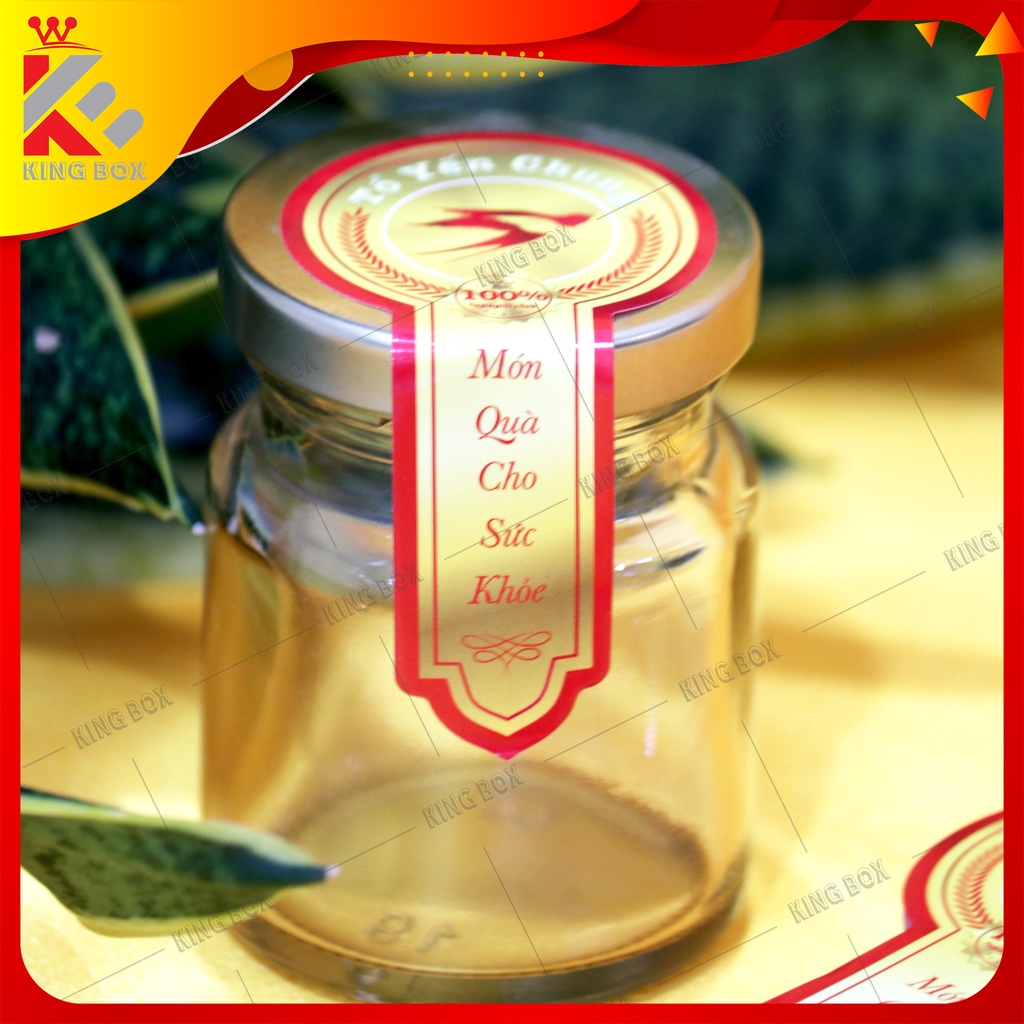 10 Tem niêm phong hủ yến chưng sẵn chống ẩm KINGBOX