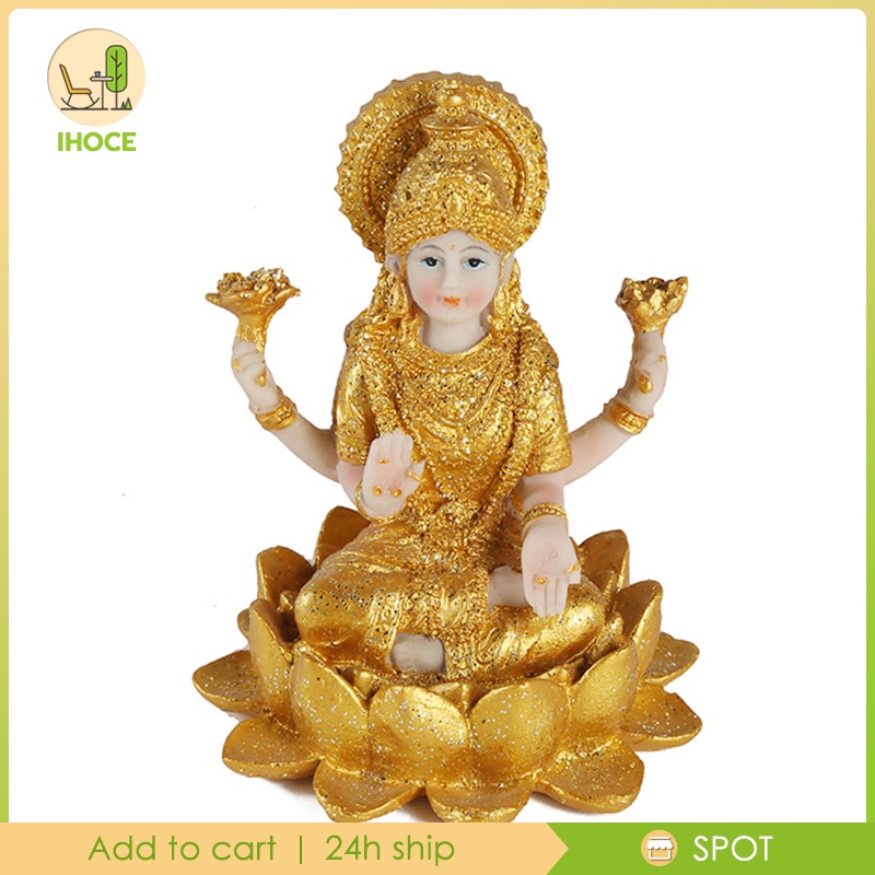 Tượng phật vàng Ấn Độ bằng nhựa resin dùng trang trí phòng