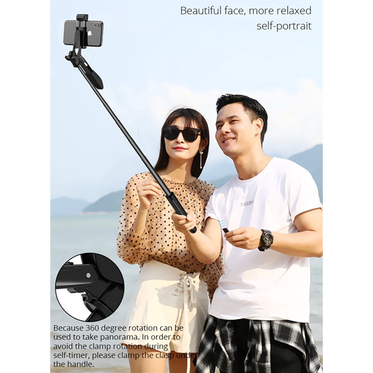 Gậy Chụp Hình Selfie Quay Video Kết Nối Bluetooth Chống Rung Có Đèn Rọi Cho Điện Thoại | BigBuy360 - bigbuy360.vn