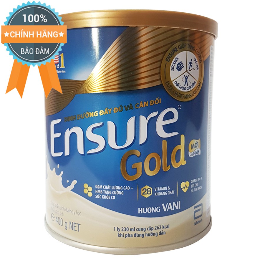 Sữa Bột Ensure Gold Hương Vani Hộp 850g