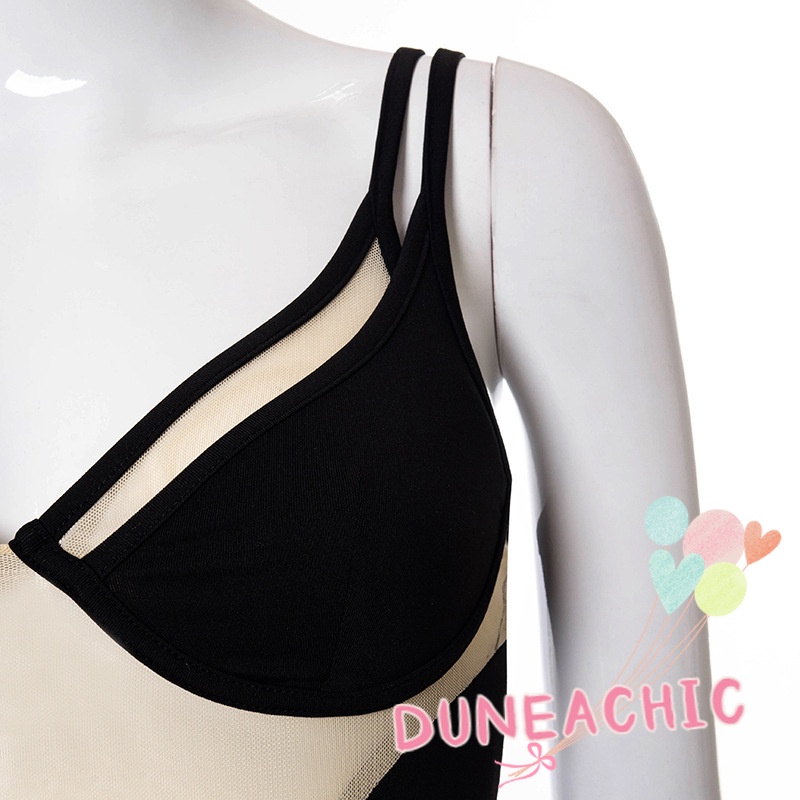 DUNEA Jumpsuit Hai Dây Hở Lưng Gợi Cảm Cho Nữ