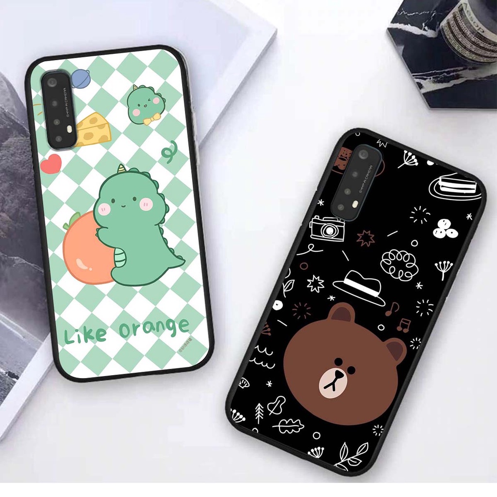 Ốp lưng Oppo REALME 7 in hình khủng long , gấu nâu xinh xắn, siêu cute  mà còn vô cùng RẺ -ĐẸP