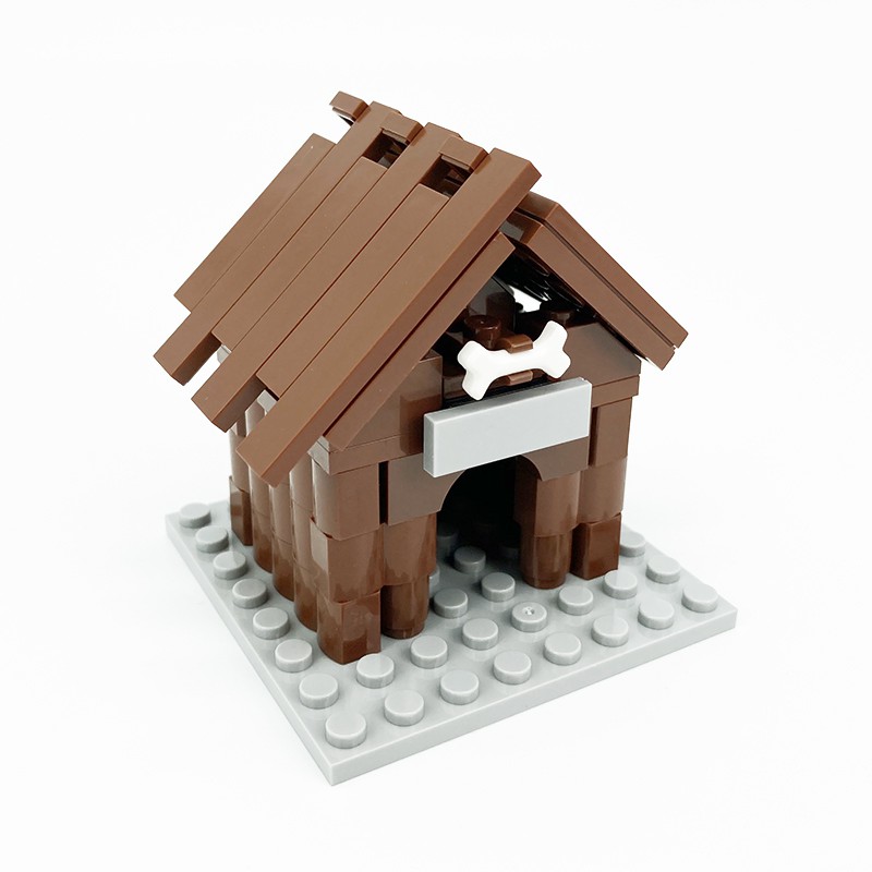 Đồ Chơi Lắp Ráp Ngôi Nhà Chú Chó kennel Tương Thích Với Lego City