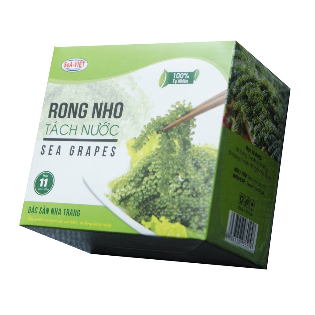 [Hộp 220g] Rong nho biển Sea Việt + Kèm theo 2 gói xốt mè rang 15ml | BigBuy360 - bigbuy360.vn