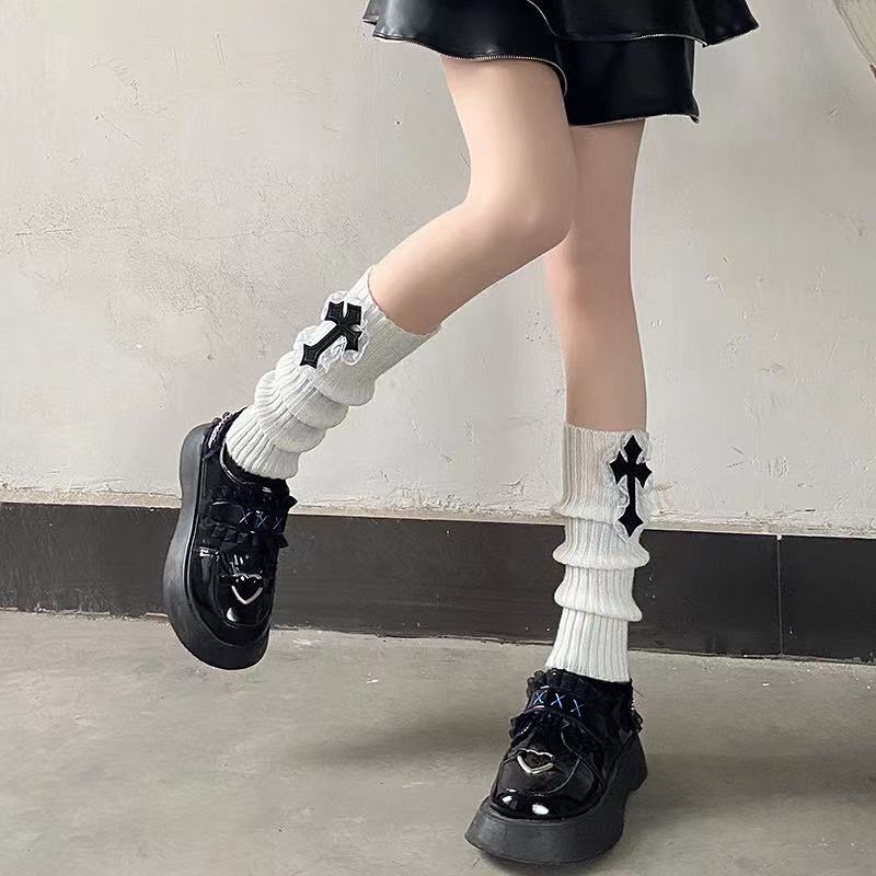 Vớ Ống Đan Chéo Harajuku Cho Nữ hot girl